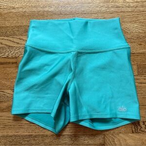 Alo Teal athletic shorts